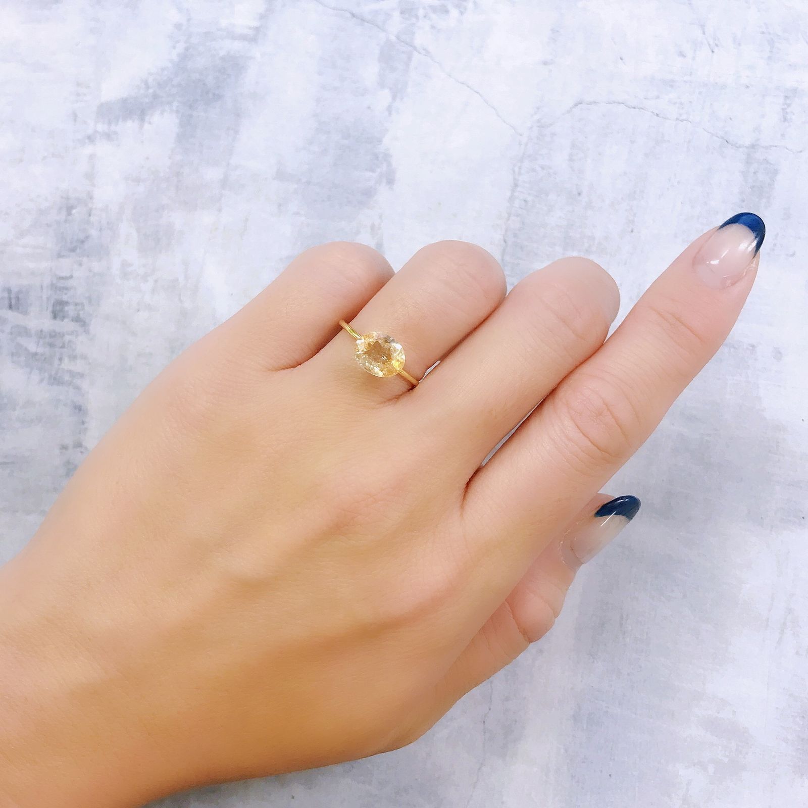 イリュージョンサンストーン インド産 1.65ct[221219258]8.7x6.9mm前後