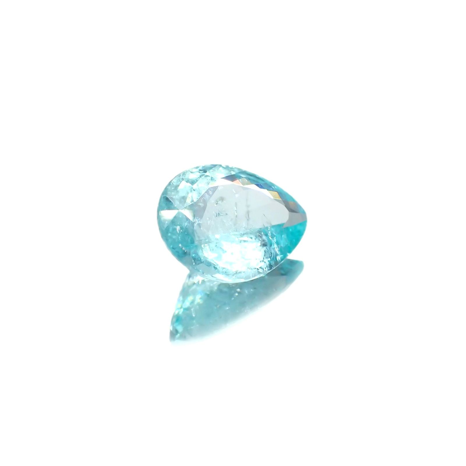 パライバトルマリン(宝石名トルマリン/別名パライバ・トルマリン) モザンビーク産 GIA鑑付 3.25ct / 12.4×9.1mm前後 [19110916]