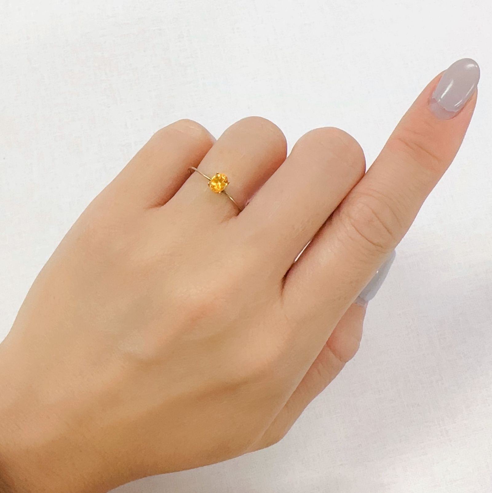 スペサルティンガーネット ナイジェリア産 0.43ct[230923381]5x3.9mm前後