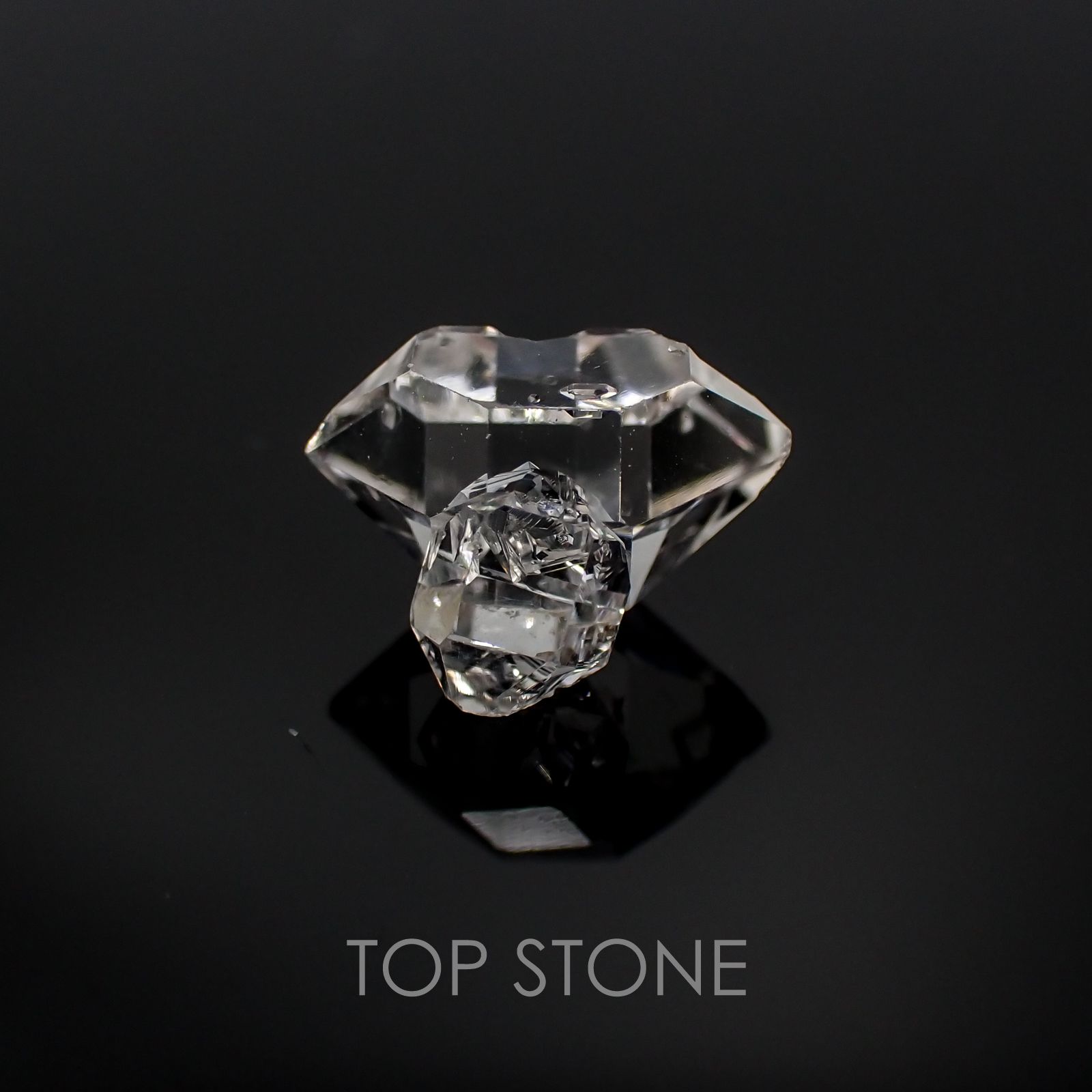 ハーキマーダイヤモンド アメリカ産 原石・結晶 2.93ct[20117547]10.9×8.6mm前後
