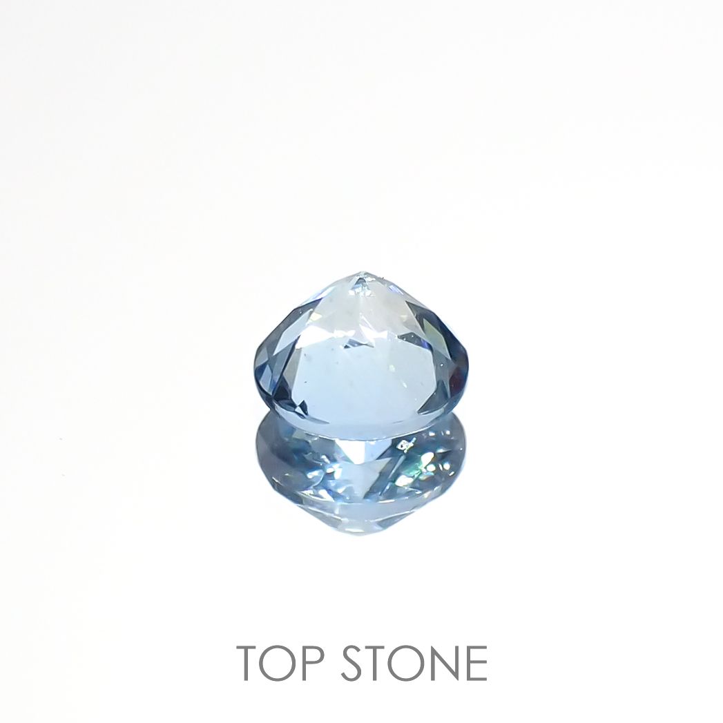 アクアマリン(宝石名アクアマリン)モザンビーク産 0.43ct 識別済[220817389]5x5mm前後