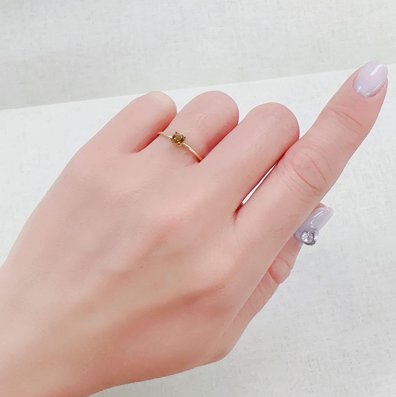 アンドラダイトガーネット(宝石名アンドラダイト・ガーネット)ナミビア共和国産 0.31ct 識別済[230421385]3.7x3.7mm前後