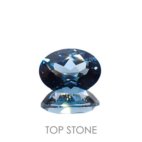 ロンドンブルートパーズ ブラジル産 1.44ct[221219311]8x5.9mm前後