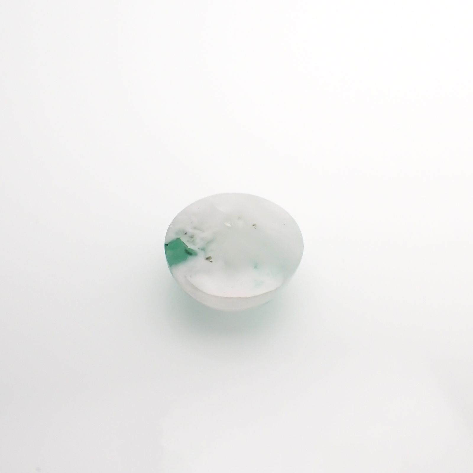 マトリックスエメラルド(エメラルドインクォーツ/フェルドスパー) ブラジル産 5.72ct[210812270]11.9×11.8mm前後