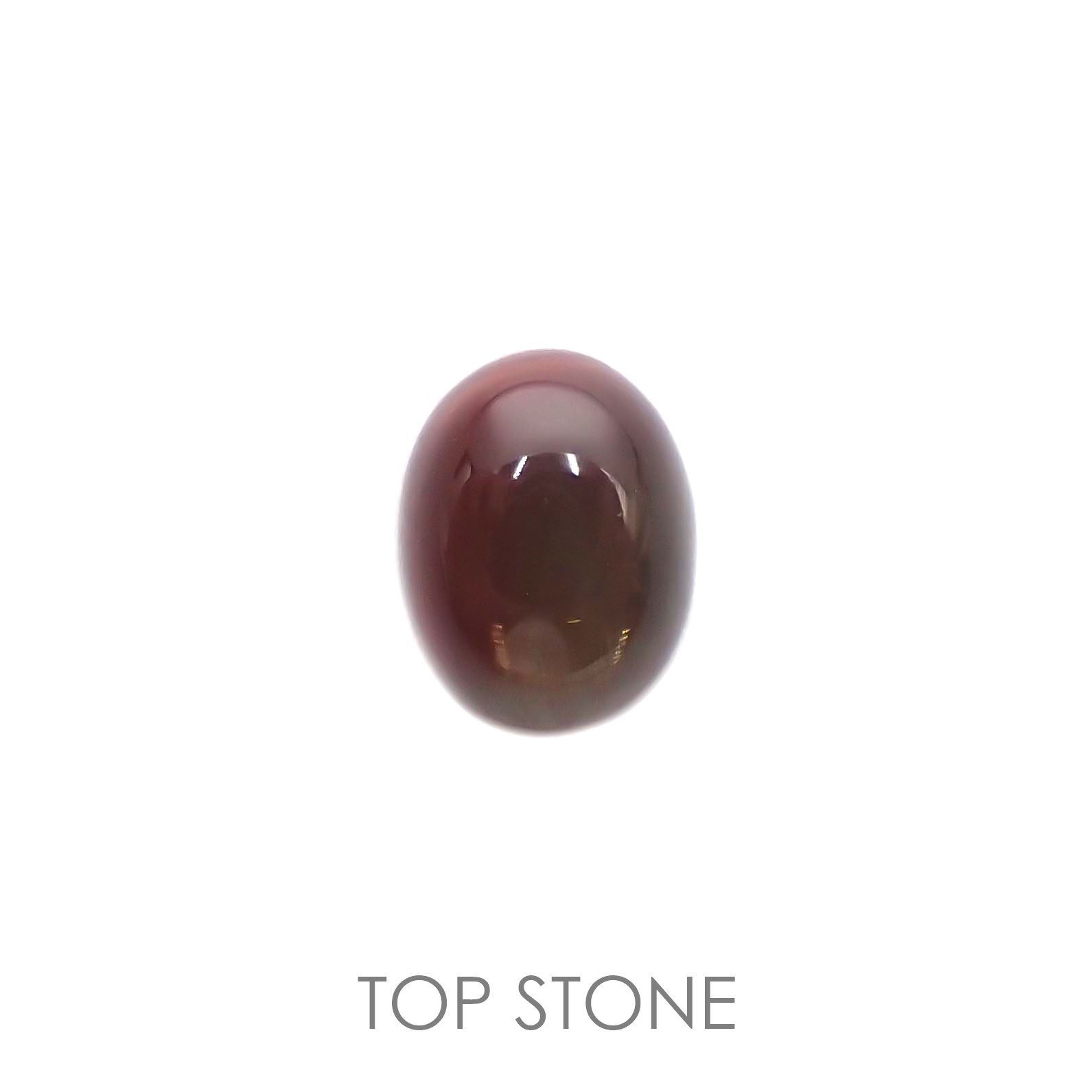 バイカラーアンデシン(宝石名アンデシン/ラブラドライト) チベット産 2.34ct 識別済[210913545]9.1×7.2mm前後