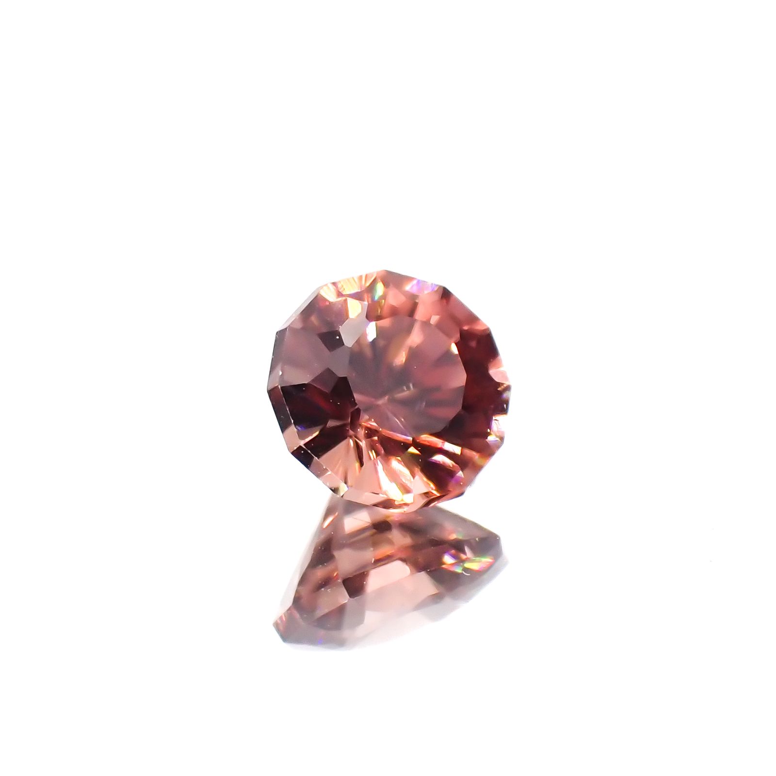 ◇カスタムカット◇ピンクジルコン スリランカ/カンボジア産 1.15ct[230421817]5.7x5.7mm前後