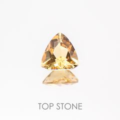 インペリアルトパーズ(宝石名トパーズ) ブラジル産 0.36ct 識別済[20127867]4.5×4.9mm前後