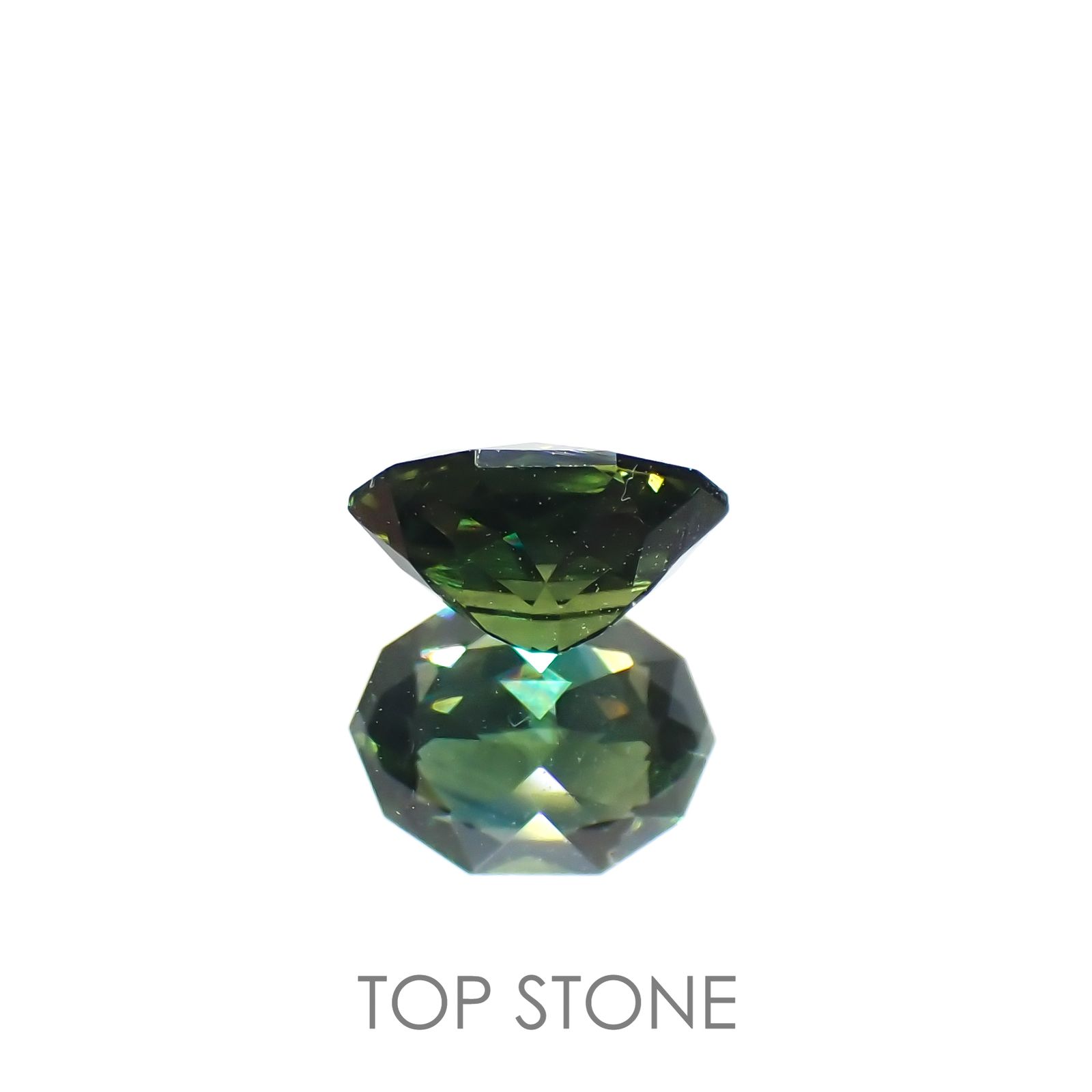 ◇カスタムカット◇バイカラーサファイア オーストラリア産 0.87ct[221018359]6.6x4.9mm前後