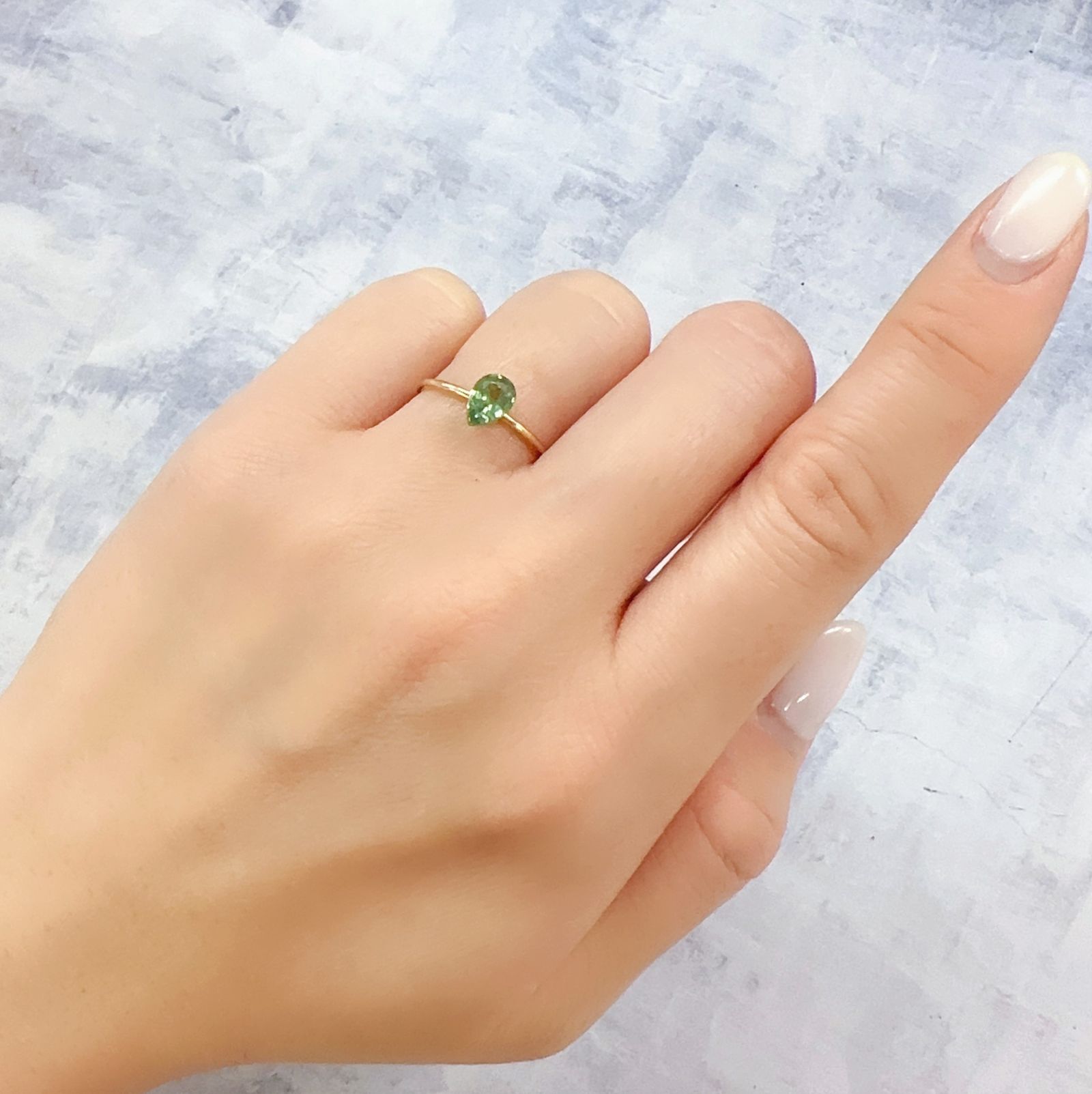 グリーンカイヤナイト タンザニア産 0.83ct[230220567]6.9x4.7mm前後