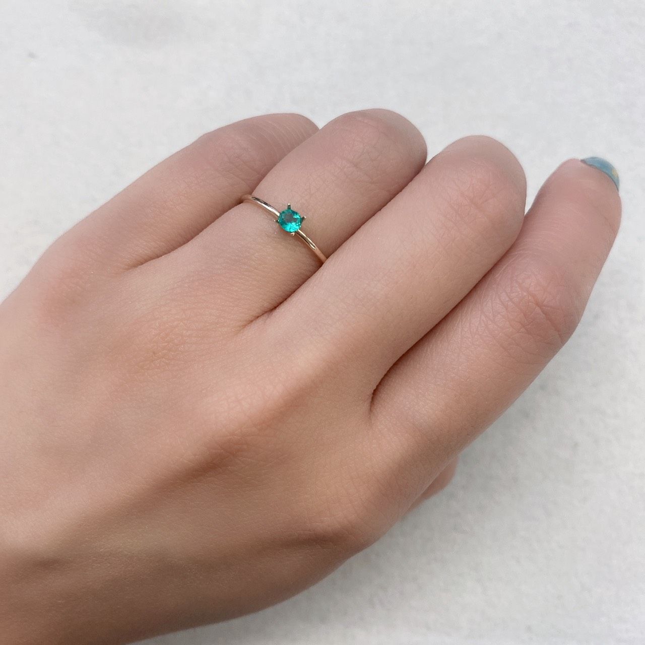 エメラルド コロンビア産 ルース 0.11ct[201812829]3.4×2.9mm前後