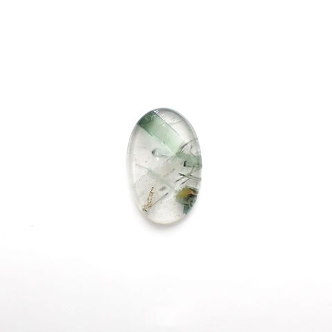 グリーントルマリンインクォーツ ブラジル・ミナスジェライス州産 13.75ct[221018304]22.7x14.6mm前後