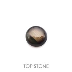 ゴールドシーンサファイア(宝石名シーン・サファイア)ケニア産 0.40ct 識別済[220616221]4.3x4.2mm前後