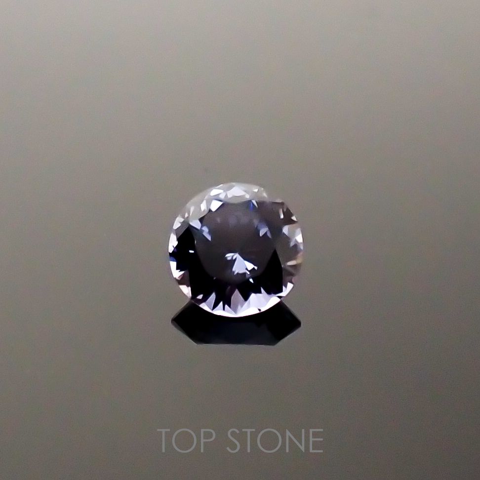 グレイッシュブルースピネル ビルマ産 ルース 0.64ct[210811122]5.5×5.4mm前後