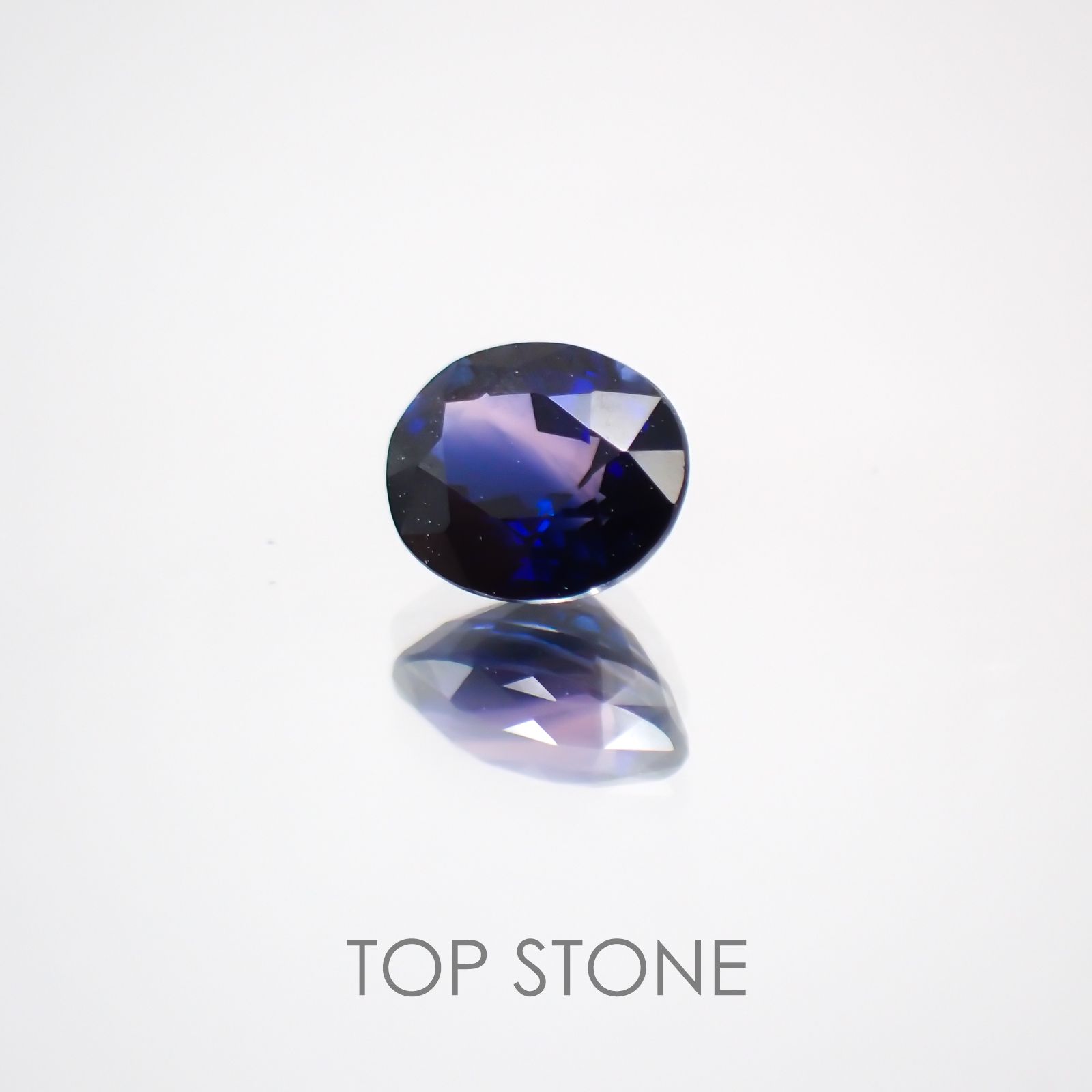 バイカラーサファイア(宝石名バイカラー・サファイア) タンザニア産 0.58ct 識別済[210410594]5.3×4.3mm前後
