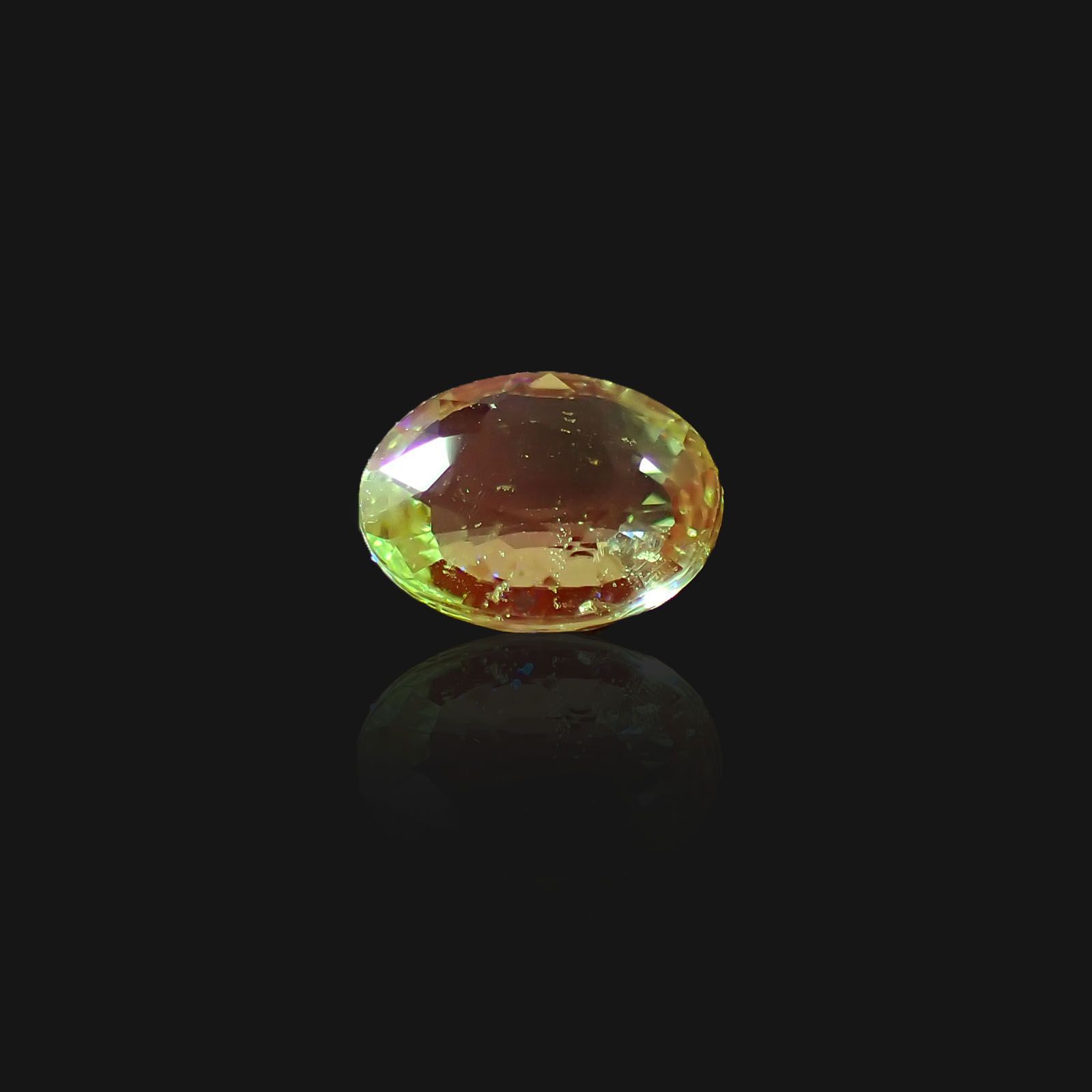 ミントガーネット(宝石名グリーン グロッシュラー・ガーネット)タンザニア・メレラニ鉱山産 1.08ct 識別済[230622487]7.1x5.8mm前後