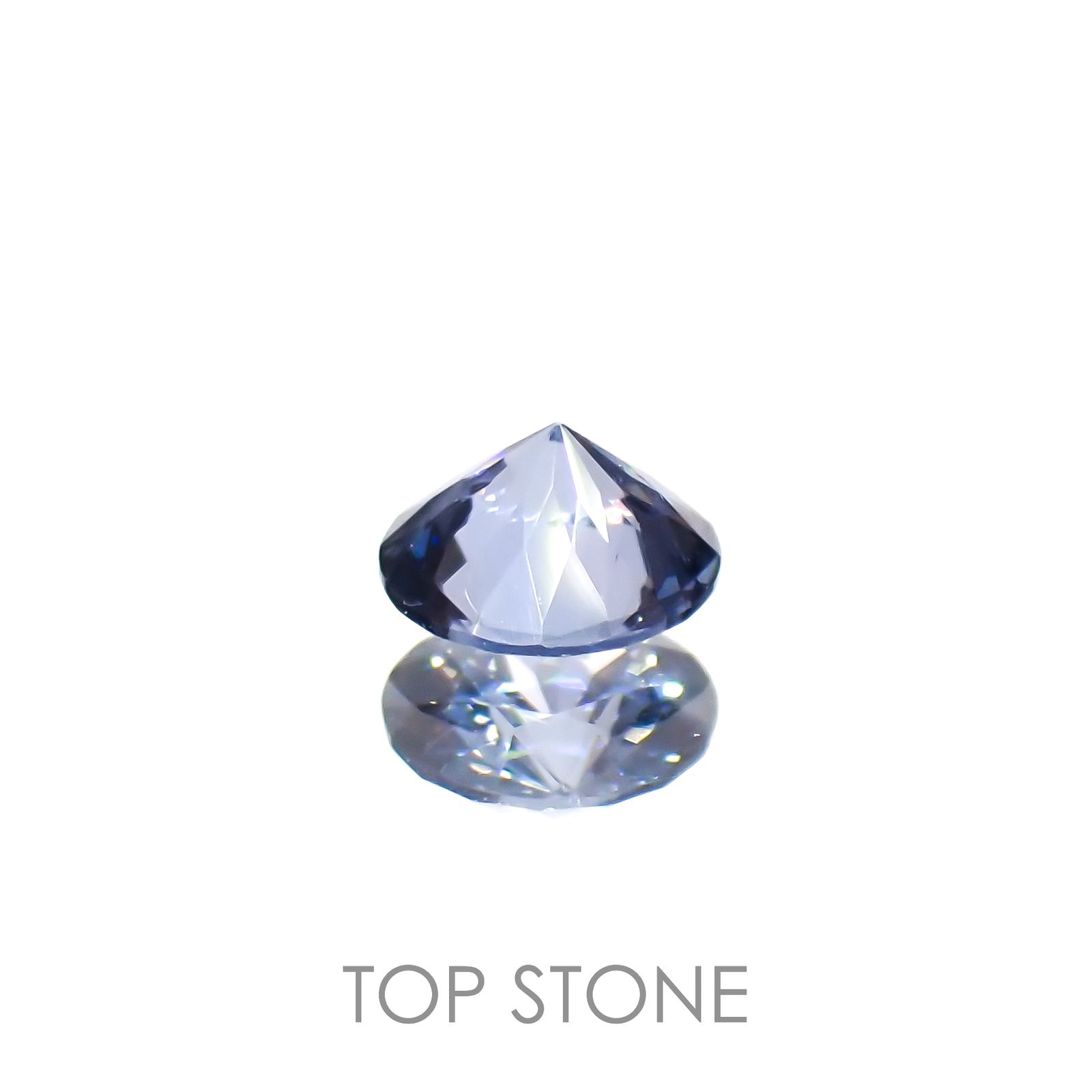 グレイッシュブルースピネル(宝石名スピネル)ビルマ/マダガスカル産 0.25ct 識別済[221219506]4x4mm前後