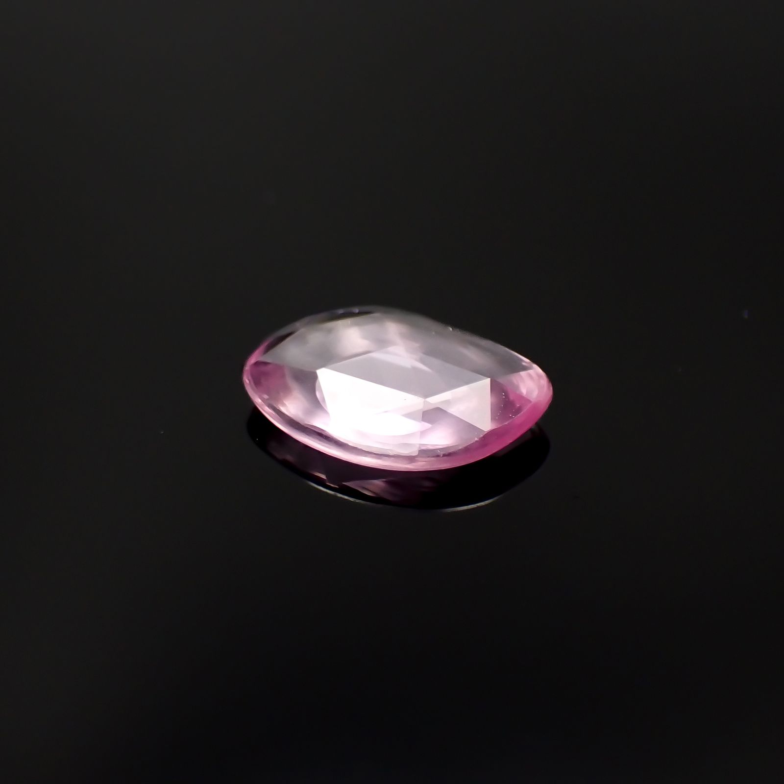◇ローズカット◇ピンクサファイア マダガスカル産 1.31ct[230722665]8.8x6.8mm前後