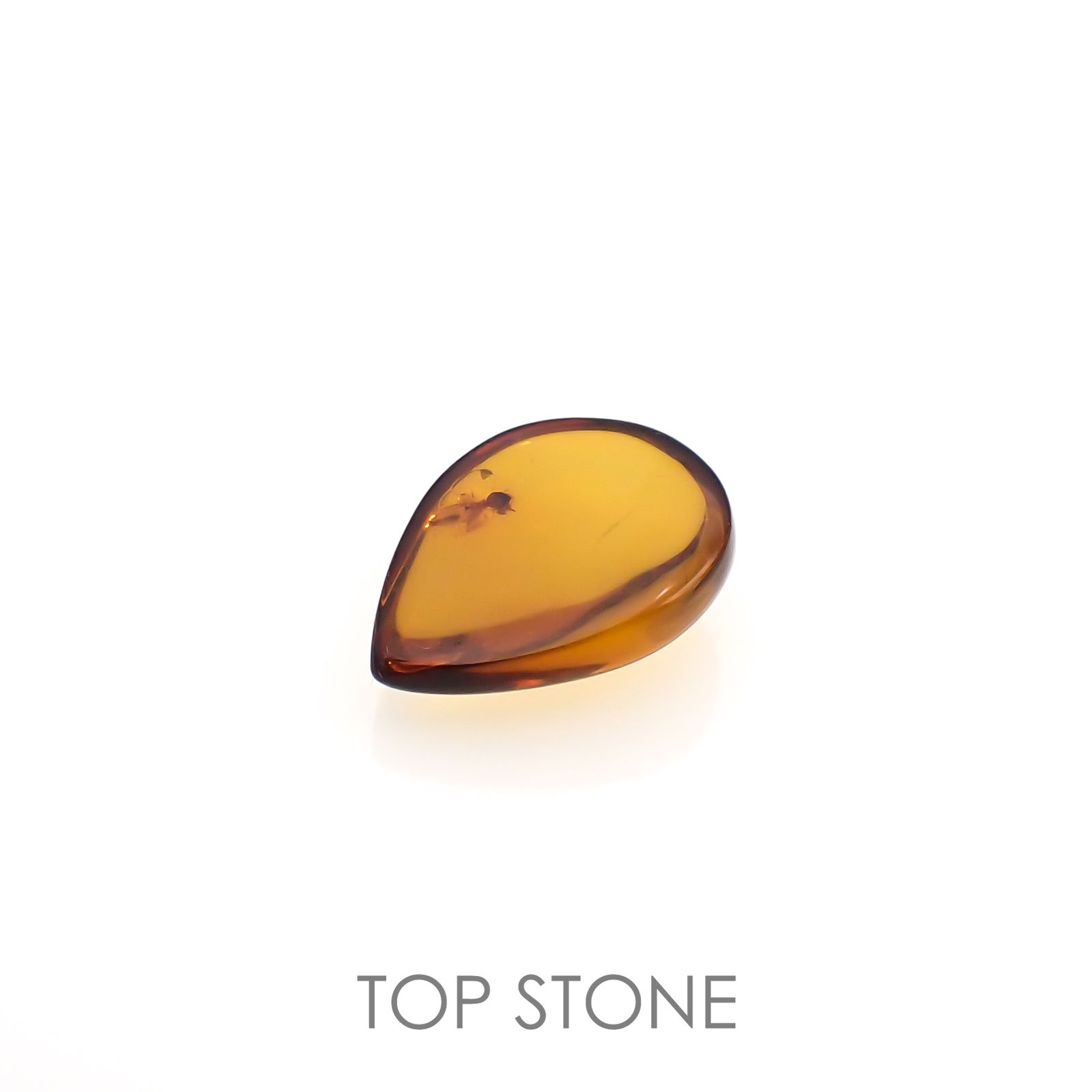 虫入り琥珀 コロンビア産 5.68ct[221018550]21x15.7mm前後
