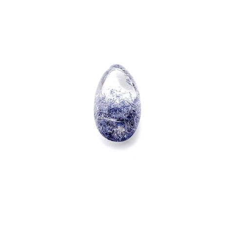デュモルチェライトインクォーツ ブラジル産 12.63ct[230522162]20.3x12.1mm前後