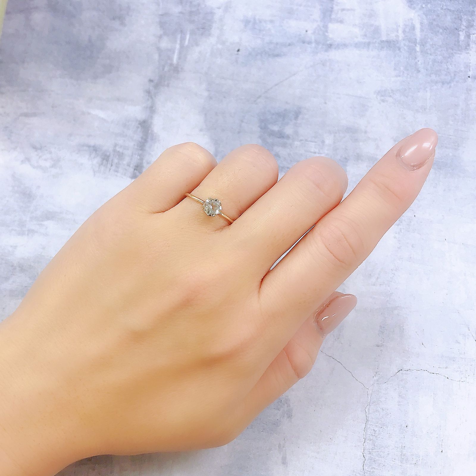 ◇カスタムカット◇ゴッシェナイト(宝石名ゴッシェナイト)ブラジル産 0.58ct 識別済[221219399]5.4x5.4mm前後