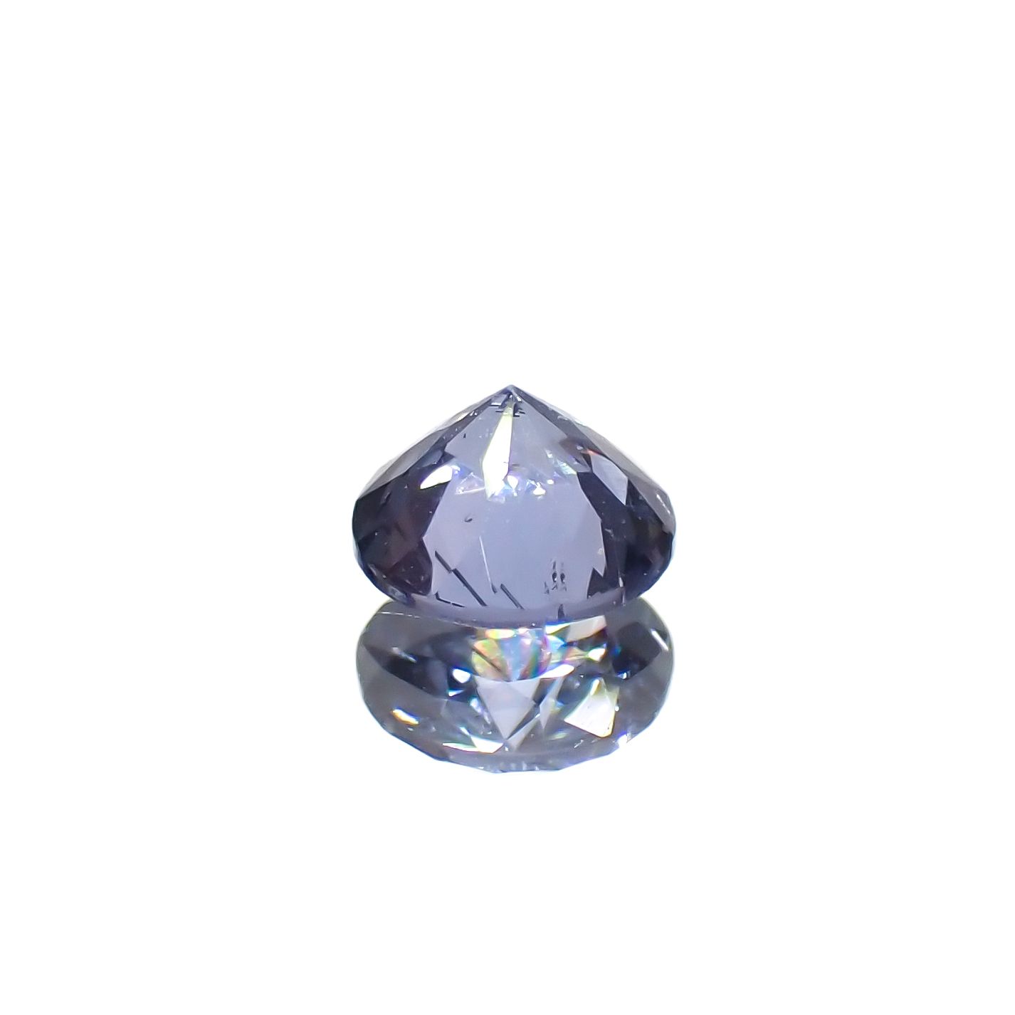 グレイッシュブルースピネル(宝石名スピネル)ビルマ/マダガスカル産 0.33ct[230722674]4.2x4.2mm前後
