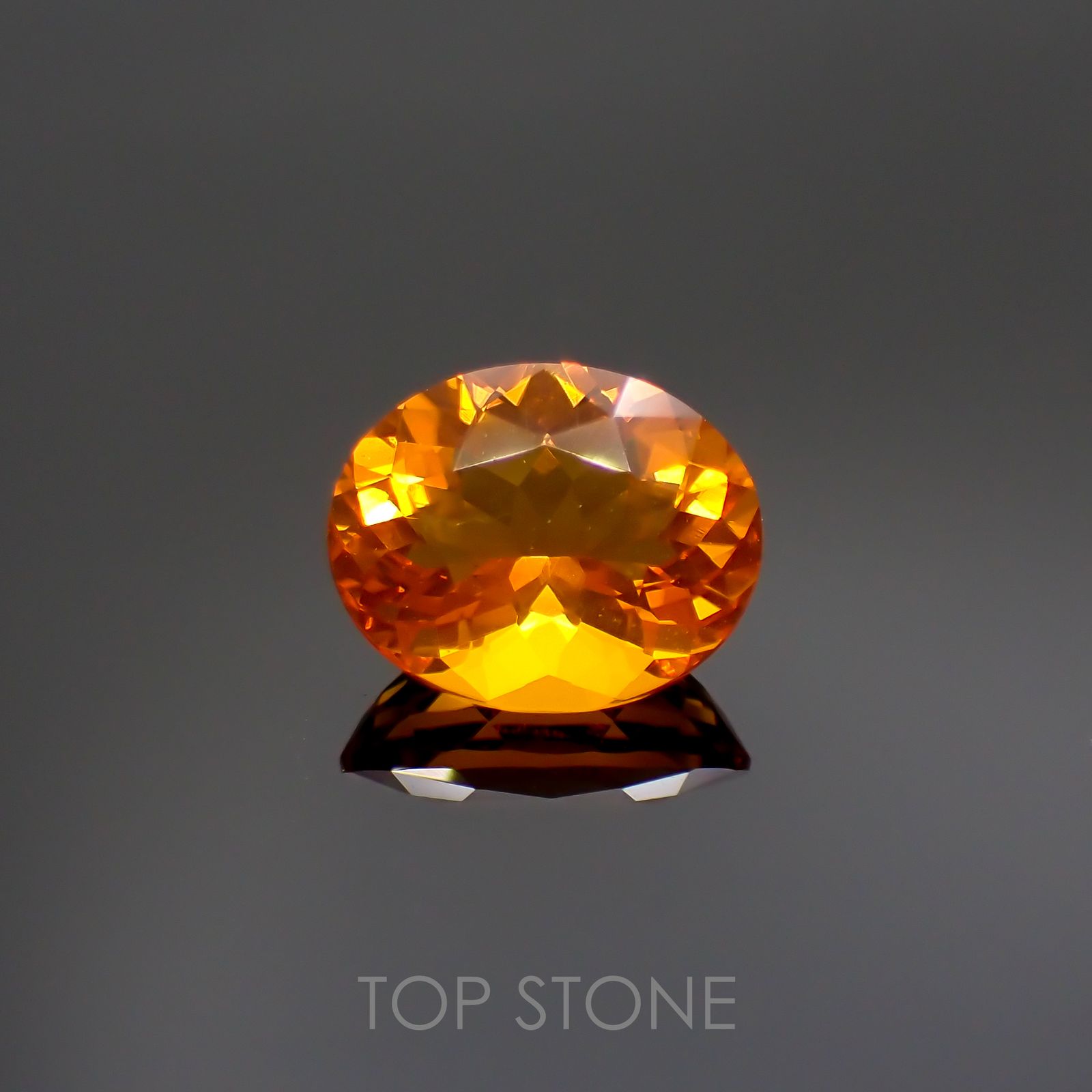 ファイヤーオパール(宝石名ファイヤー・オパール) メキシコ産 1.38ct 識別済[20117523]9.1×7.5mm前後