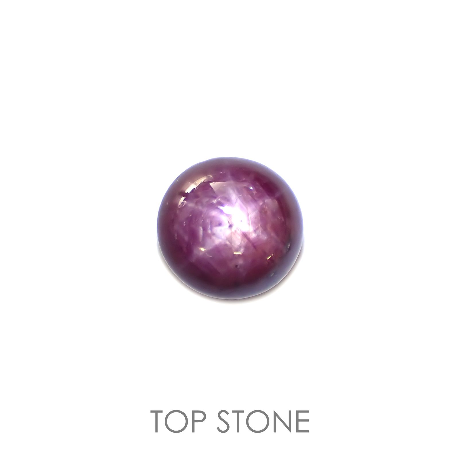 スタールビー(宝石名スター・ルビー)インド産 3.65ct 識別済[220616105]8.1x8mm前後
