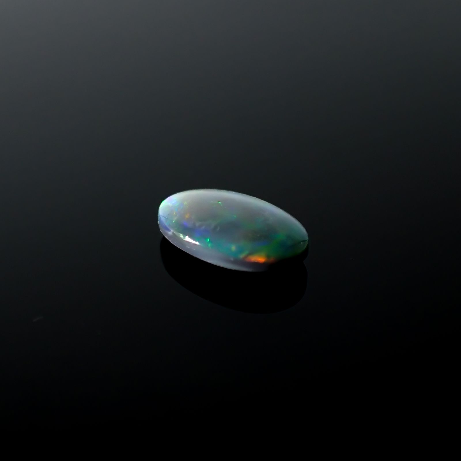 ボルダーオパール 原石磨き オーストラリア産 0.61ct[231225152]8.3x5mm前後