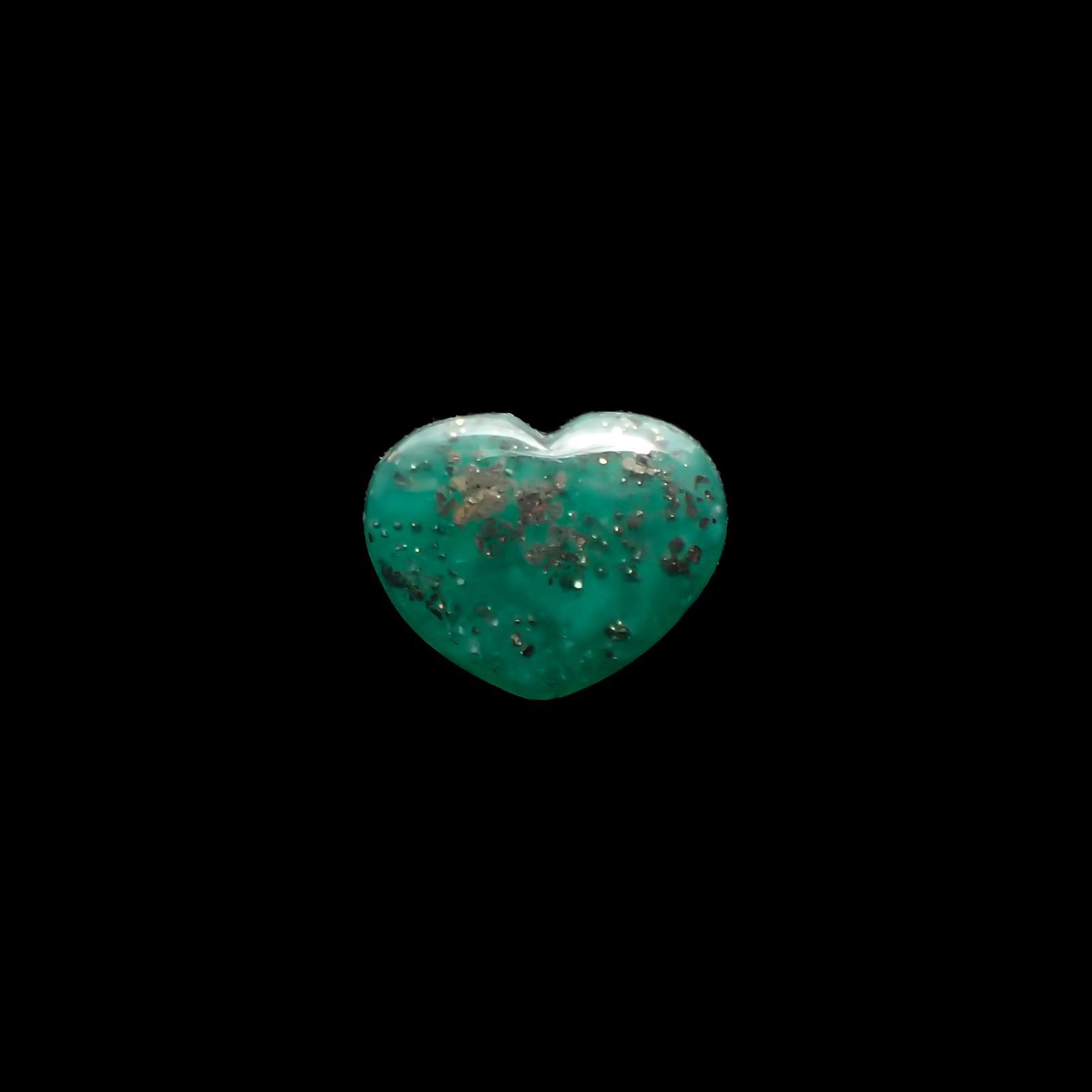 パイライトインエメラルド(宝石名パイライトインエメラルド) コロンビア・チボール鉱山産 3.000ct 彩珠鑑付[250711509]9.7×12.3mm前後