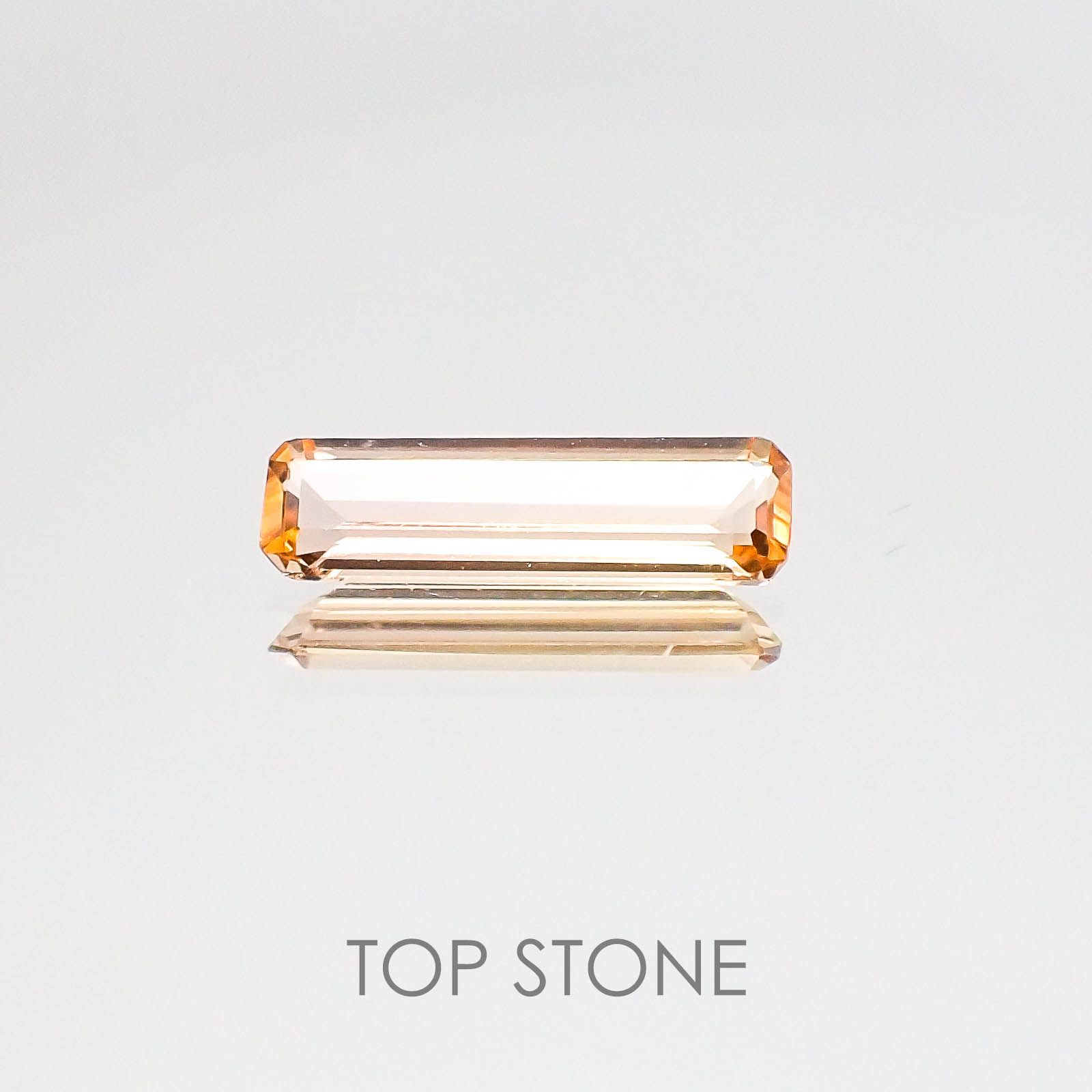 インペリアルトパーズ ブラジル産 ルース 0.6ct[20084387]10.5×3mm前後