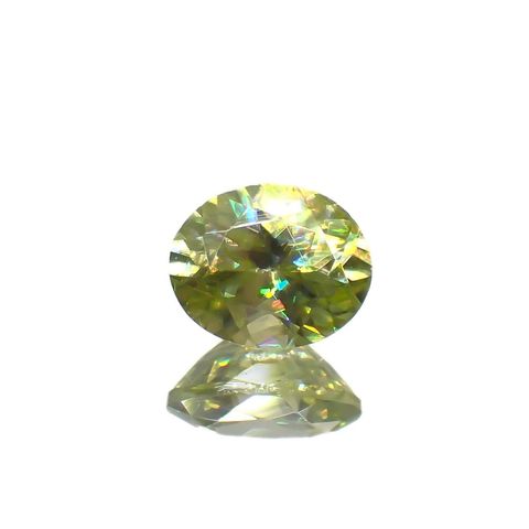 スフェーン(宝石名スフェーン)マダガスカル産 0.42ct 識別済[221219479]5.1x4.1mm前後
