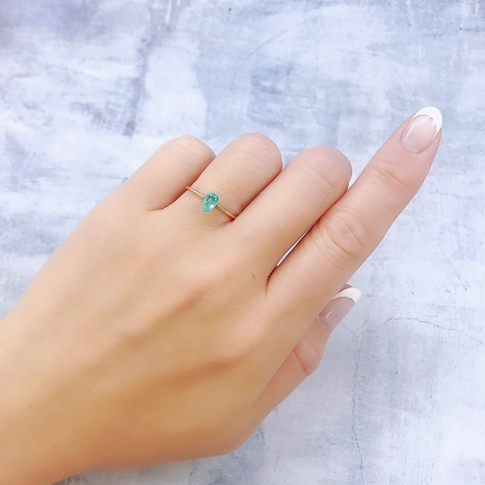 パライバトルマリン(宝石名トルマリン/別名パライバ・トルマリン)ブラジル・キントス鉱山産 0.340ct ソ付(宝貴協)[221018748]6x3.9mm前後