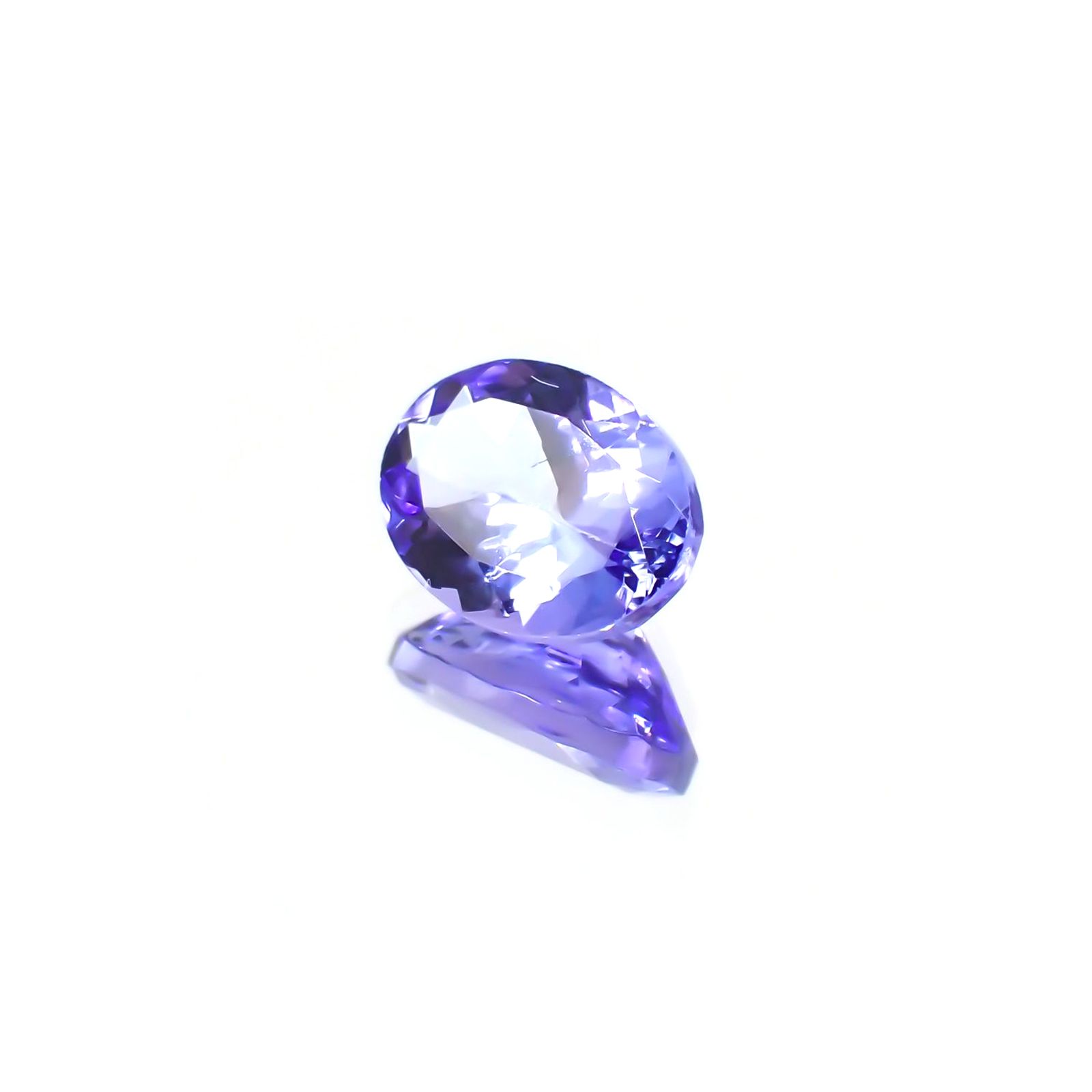 タンザナイト(宝石名タンザナイト) タンザニア産 0.87ct 識別済[210610068]6.9×5.2mm前後