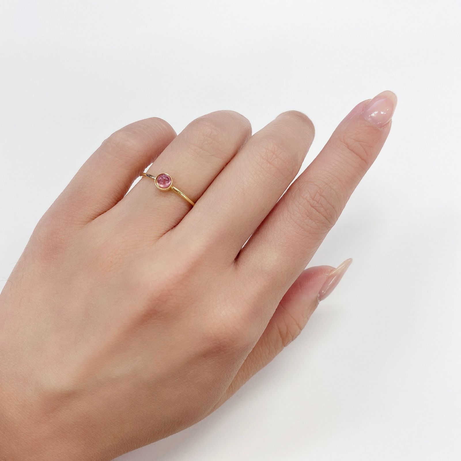 ペツォッタイト(ラズベリル) マダガスカル産 ルース 0.22ct[210511127]3.4×3.4mm前後