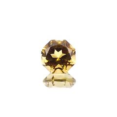 ◇オクタゴンカット◇イエロートルマリン SA(宝石名トルマリン)ブラジル/アフリカ産 0.59ct 識別済[231124217]5x5mm前後