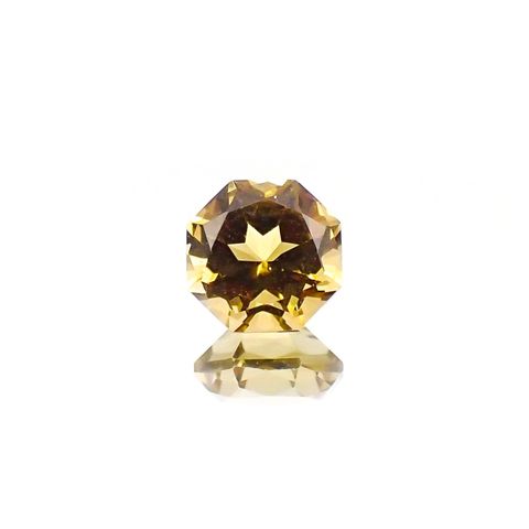 ◇オクタゴンカット◇イエロートルマリン SA(宝石名トルマリン)ブラジル/アフリカ産 0.59ct 識別済[231124217]5x5mm前後