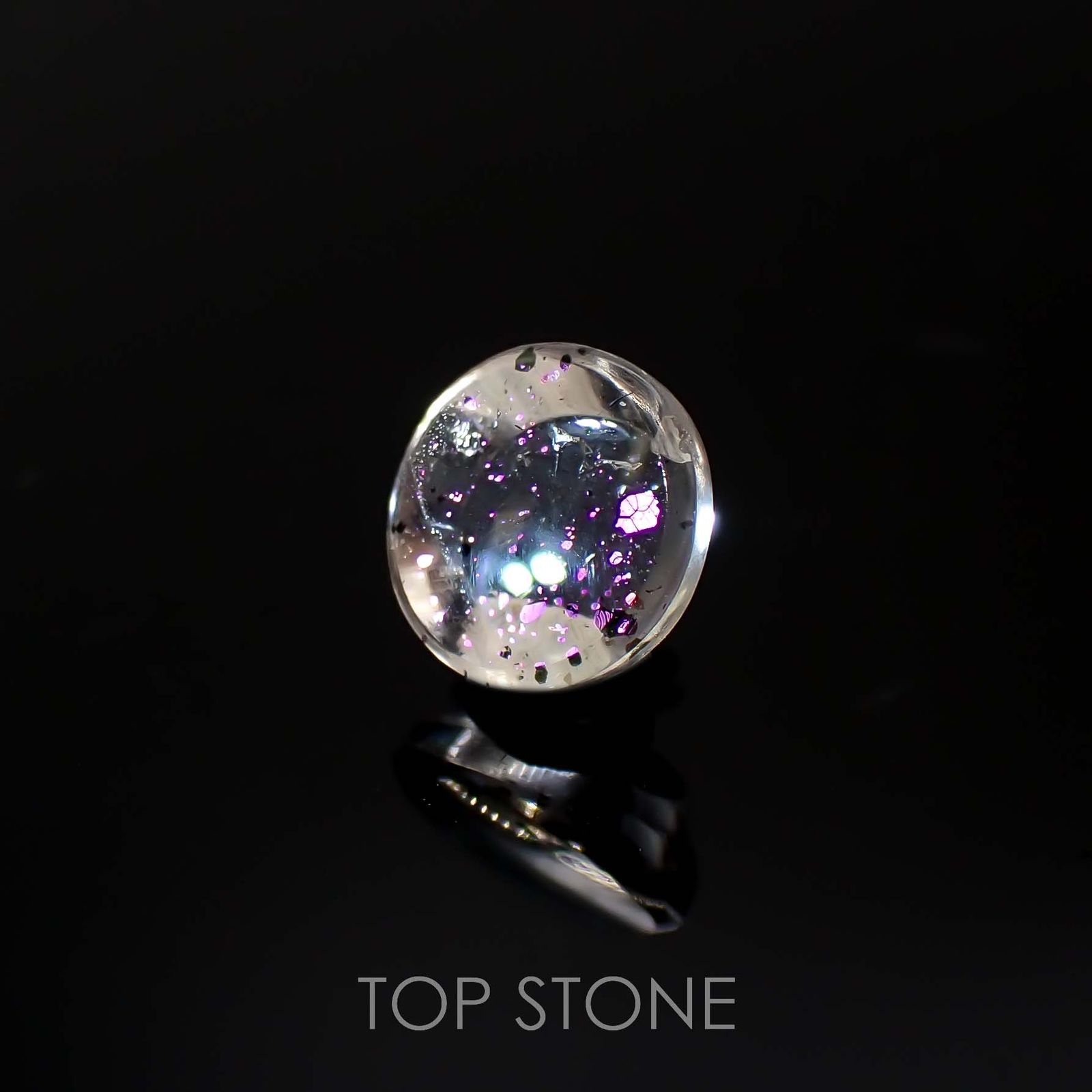 ティンカーベルクォーツ ブラジル産 0.97ct[220717043]6.6x6.5mm前後