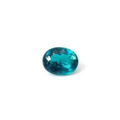 パライバトルマリン(宝石名トルマリン/別名パライバ・トルマリン)ブラジル産 0.74ct GIA鑑付[250931149]6.3x5.01mm前後