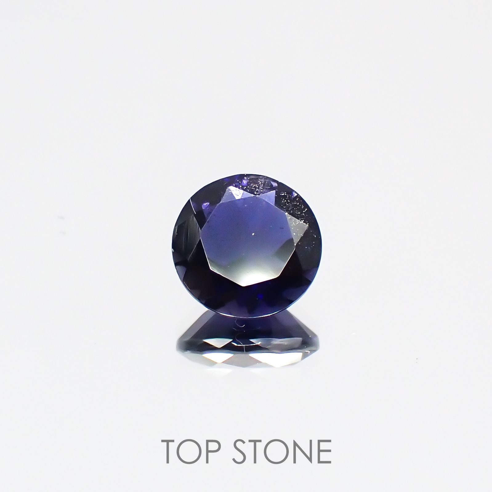 アイオライトサンストーン インド・ブラジル産 ルース 0.73ct[210611092]6.2×6.2mm前後