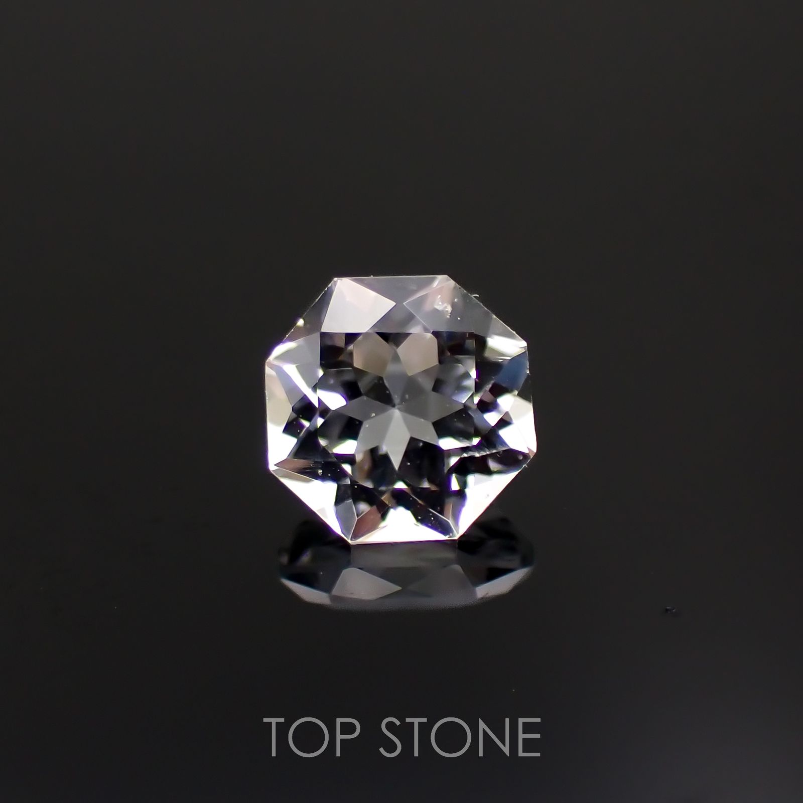 ◇オクタゴンカット◇ホワイトトパーズ ブラジル産 1.15ct[221018501]6.1x6.1mm前後