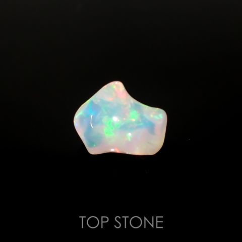 ◇バロック型◇エチオピアオパール(宝石名オパール) エチオピア産 3.61ct 識別済[210813173]13×10mm前後