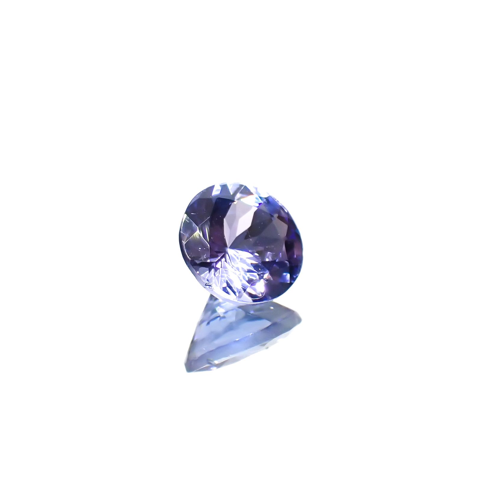 タンザナイト(宝石名タンザナイト)タンザニア産 0.63ct 識別済[240627881]5.4x5.4mm前後