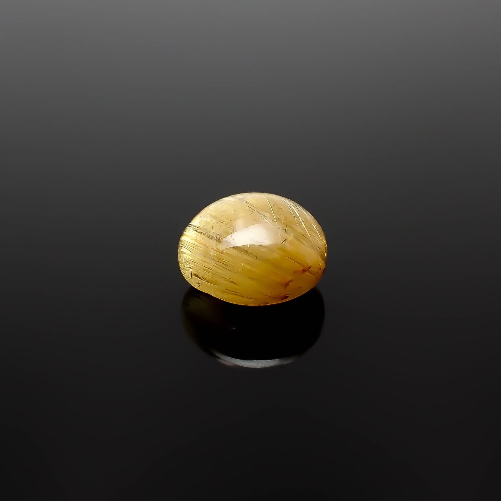 ルチルクオーツキャッツアイ ブラジル産 2.24ct[240427338]7.9x7.9mm前後