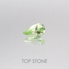 ミントガーネット(宝石名グリーン グロッシュラー・ガーネット) タンザニア産 1.09ct 識別済[20074260]8.9×5.1mm前後
