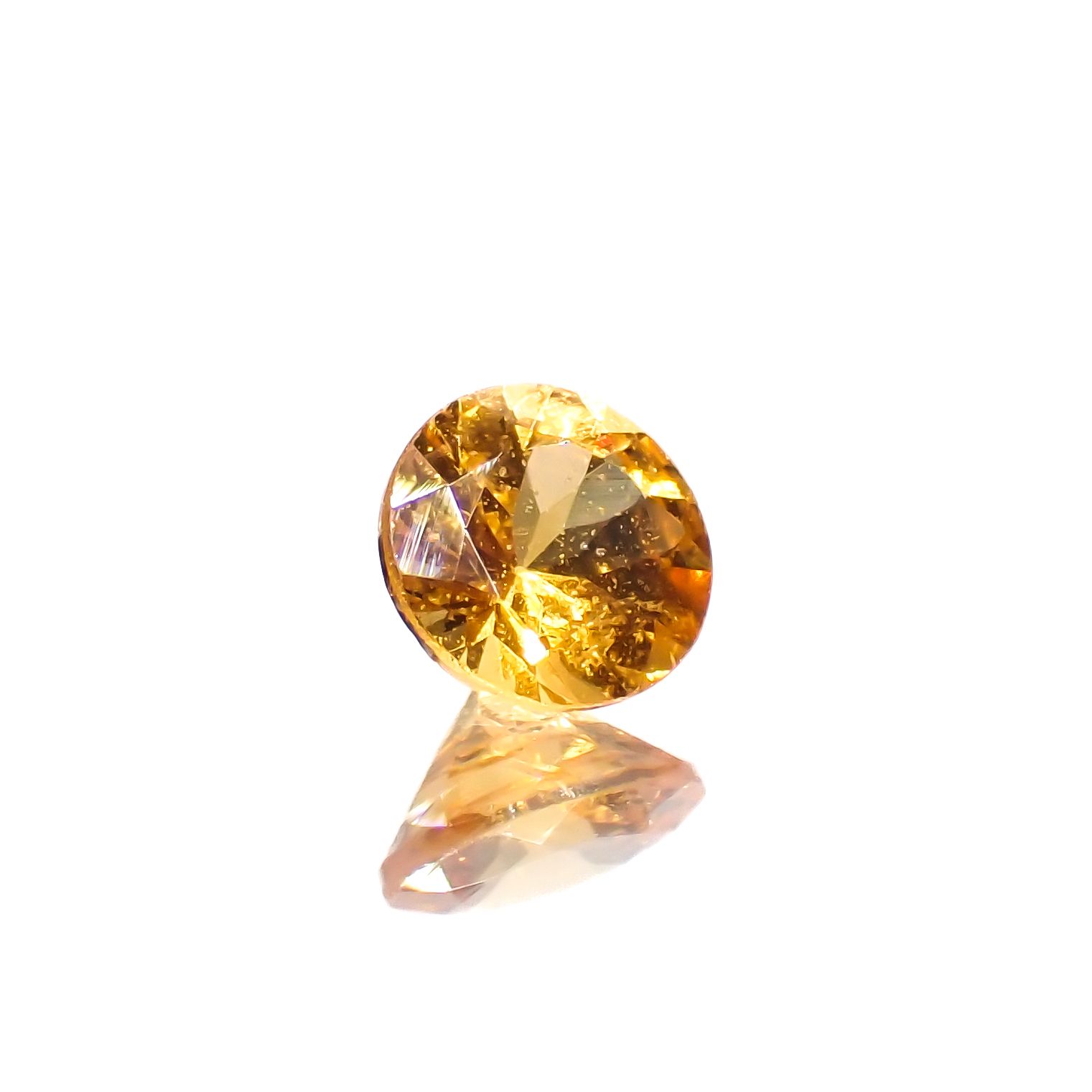 スペサルティンガーネット ナイジェリア産 0.29ct[230923375]3.9x3.8mm前後