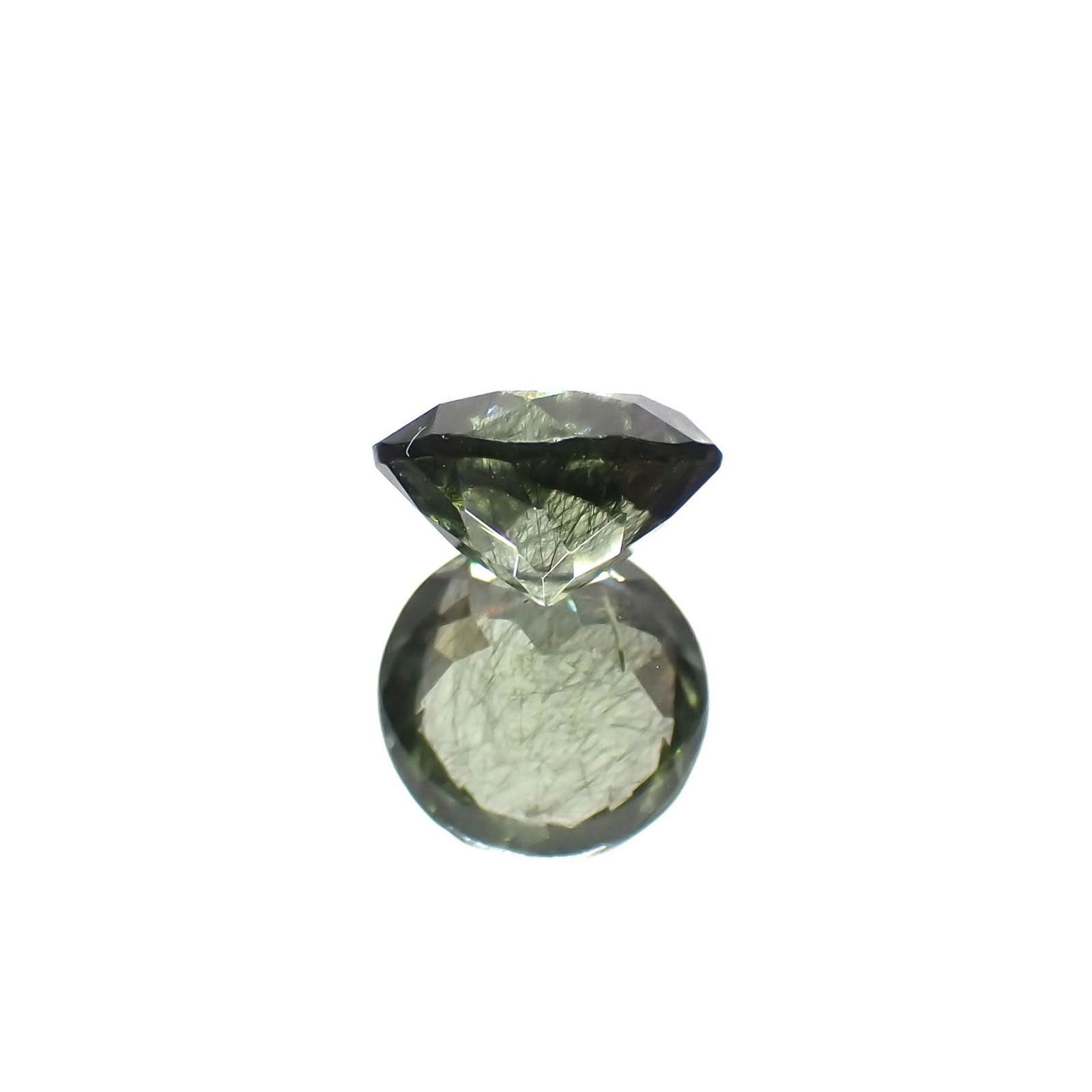 ルドウィジャイトインペリドット パキスタン産 1.48ct / 7.3x7.1mm前後 [260419512]