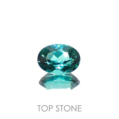 ブルーグリーントルマリン ブラジル産 0.90ct[230320975]7.1x5.2mm前後