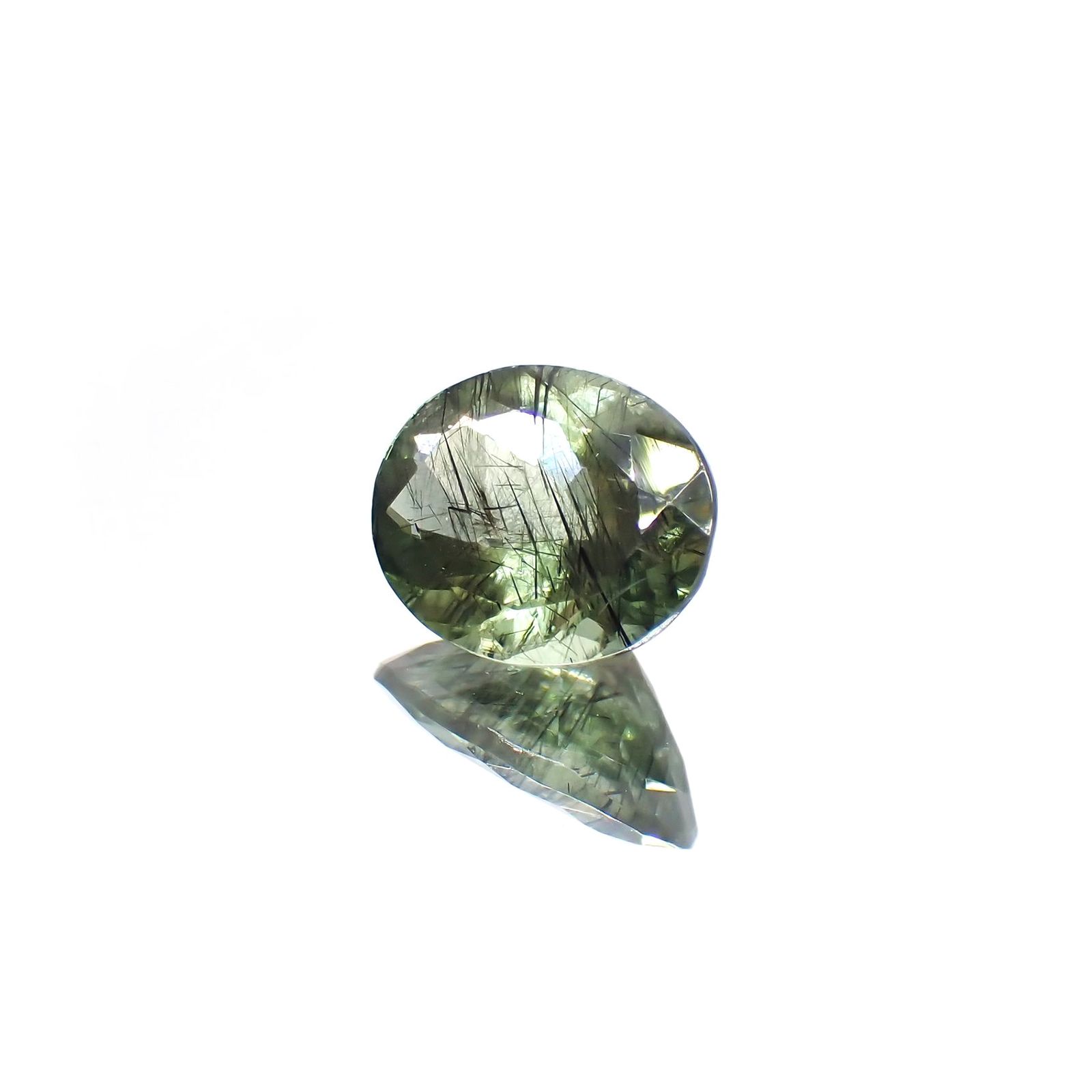 ルドウィジャイトインペリドット パキスタン産 1.72ct / 8.8x7mm前後 [260414223]