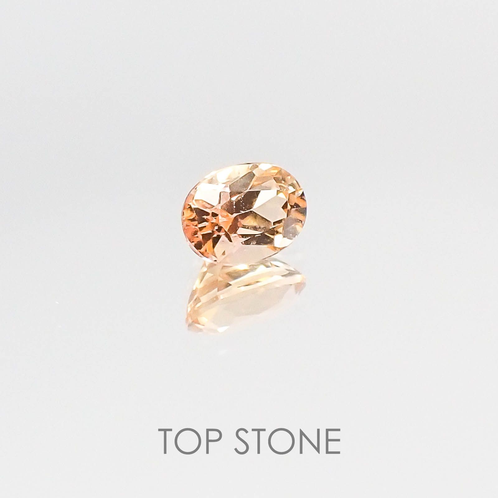 インペリアルトパーズ ブラジル産 ルース 0.39ct[20084382]4.9×3.5mm前後