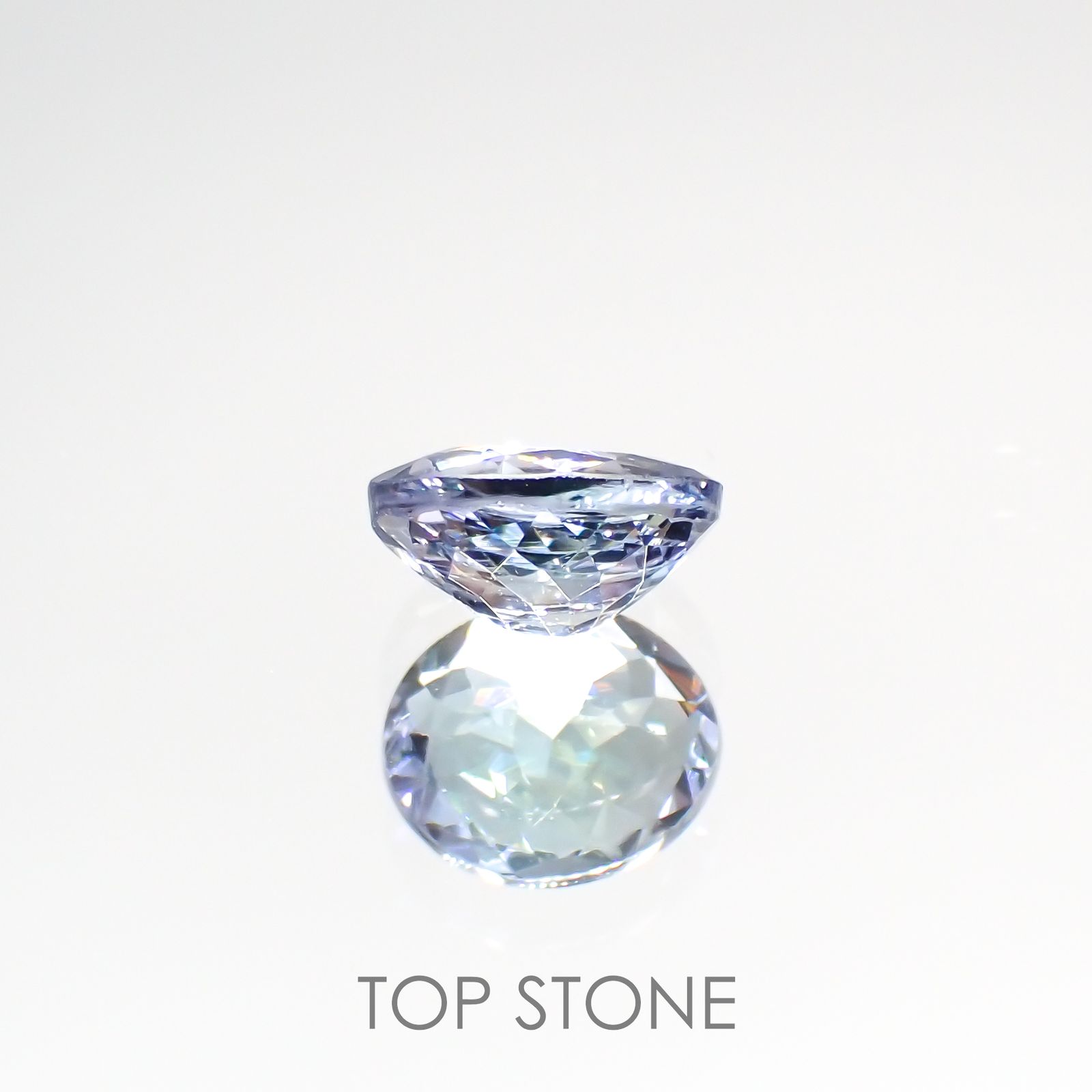 バイカラータンザナイト(宝石名バイカラー・ゾイサイト) タンザニア産 0.95ct 識別済[210912645]6.7×5.6mm前後